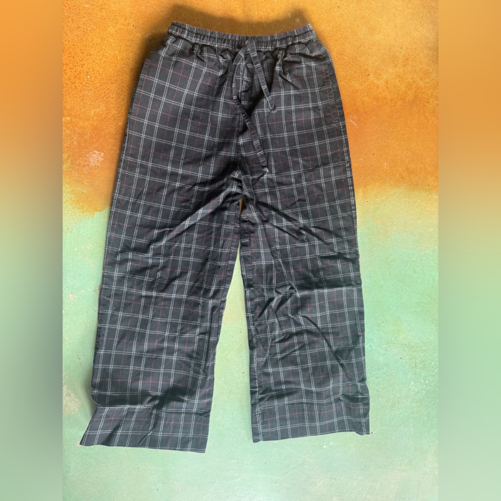 Sotela plaid wide leg pants